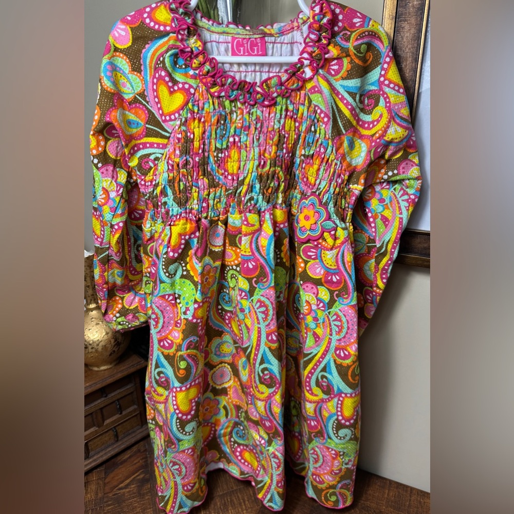5T‎ Gigi Boutique Dress, 70’s Sparkle print